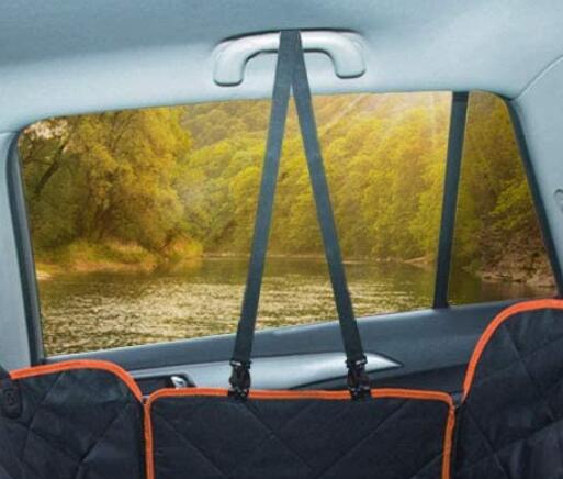 iBuddy Door Slide Straps Side Flaps for Dog Car Hammock  Covers( TWO PCS, BLACK)