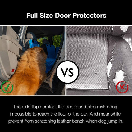 iBuddy 100% Waterproof Dog Seat Cover with Mesh Window for Cars, Small Trucks and SUVs