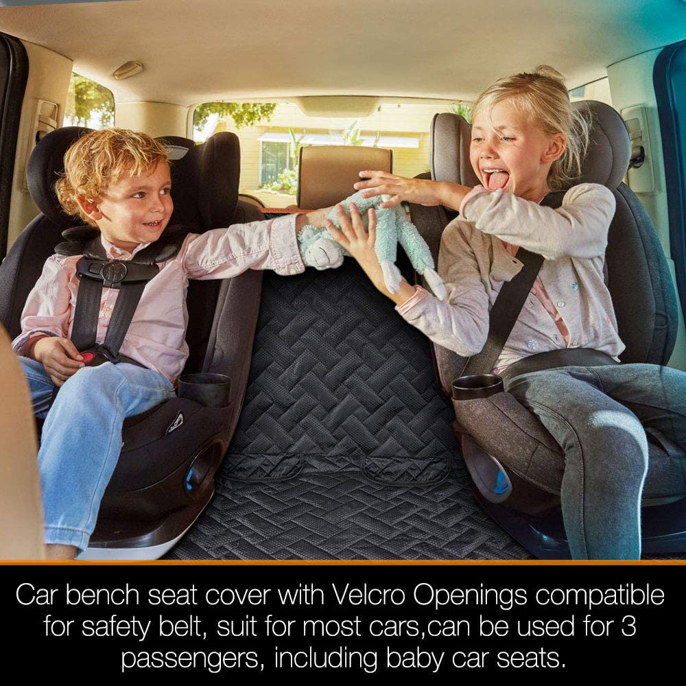 iBuddy Bench Seat Cover/Protector for Kids, Dog Back Seat Cover for Cars and SUVs