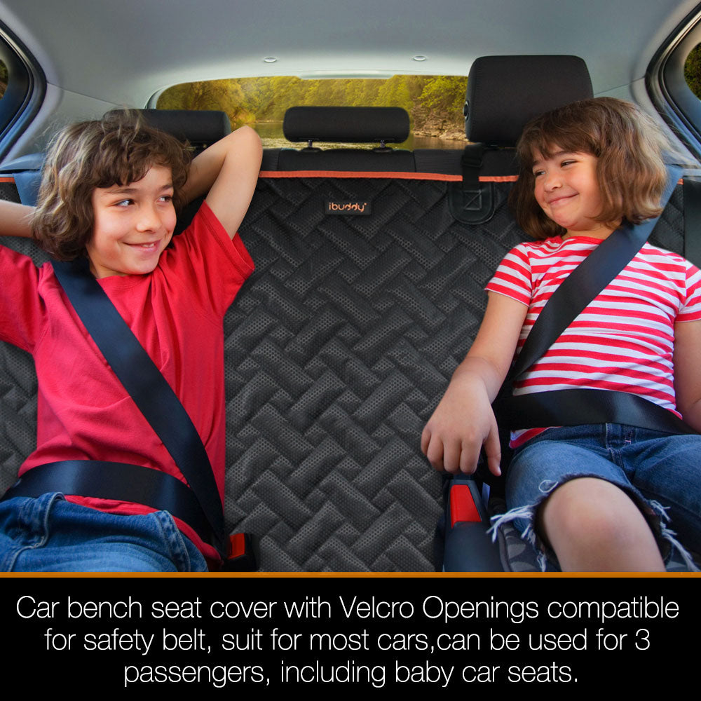 iBuddy Bench Seat Cover/Protector for Kids, Dog Back Seat Cover for Cars and SUVs