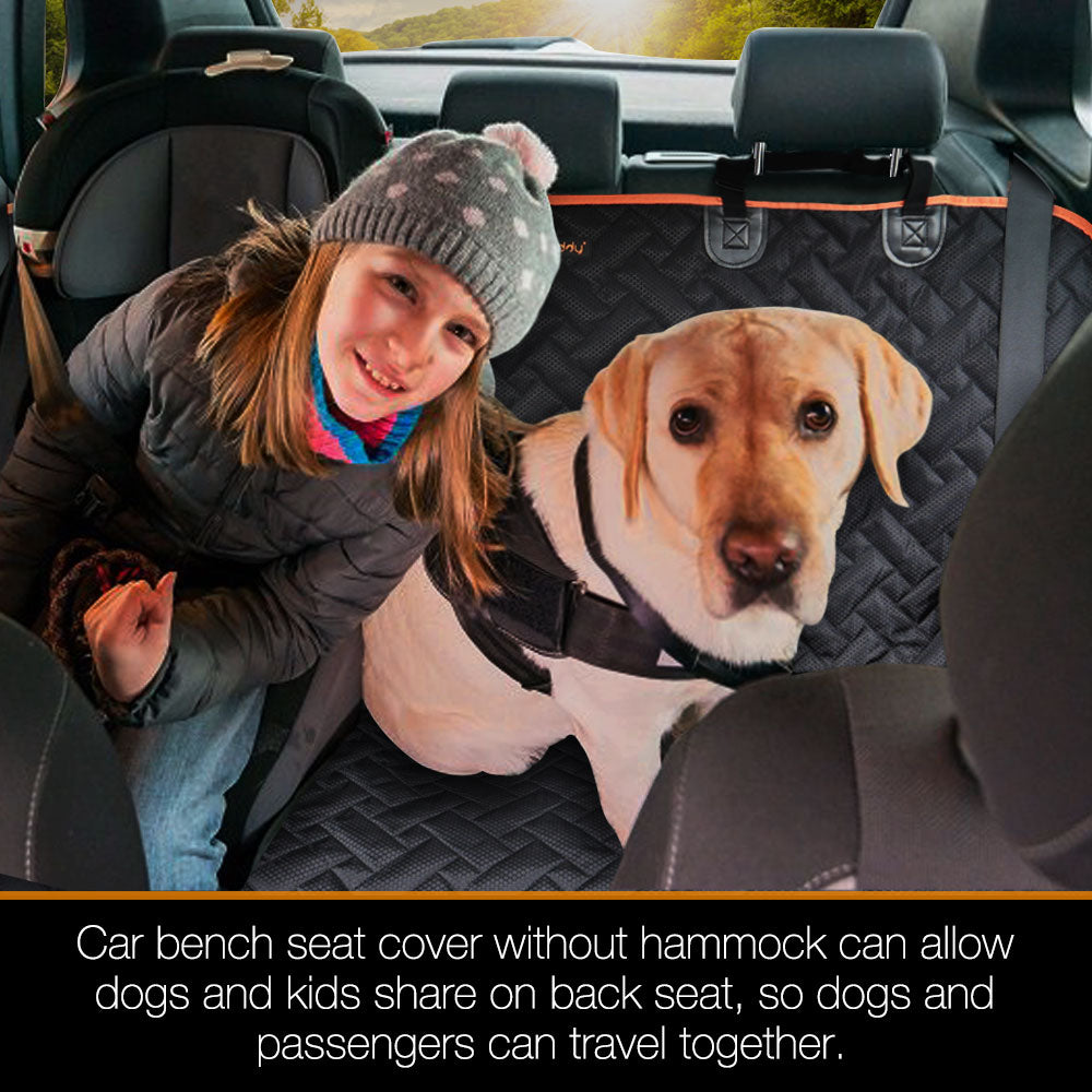 iBuddy Bench Seat Cover/Protector for Kids, Dog Back Seat Cover for Cars and SUVs