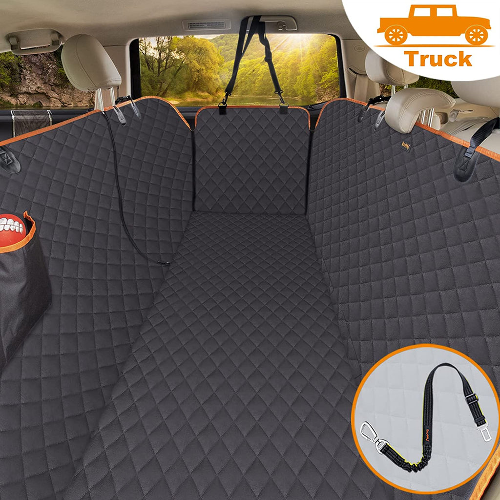iBuudy Waterproof Dog Back Seat Cover With Side Flaps from Scratching For Car/SUV/Truck